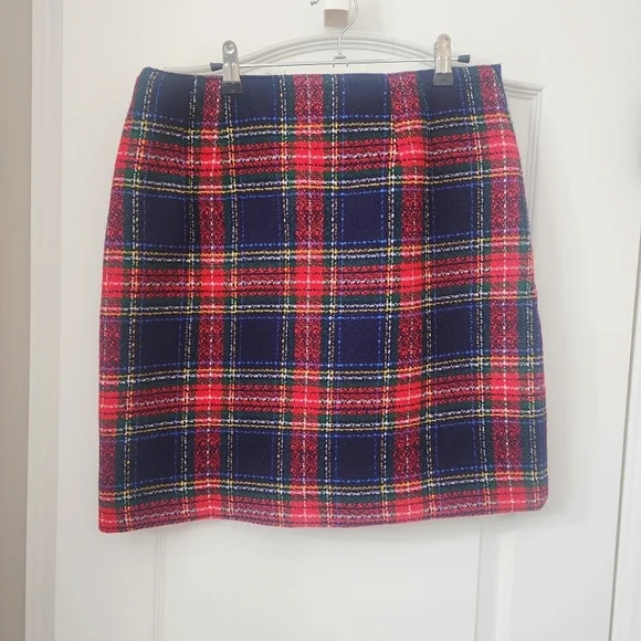 NWT Talbots Glee Plaid A- Line Skirt - Picture 6 of 7